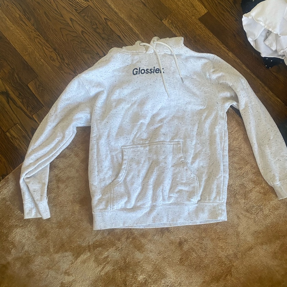 Glossier Limited Edition speckled hoodie